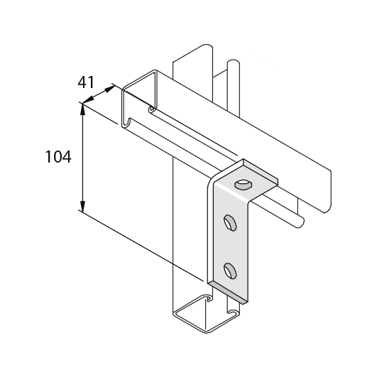 Элемент монтажный изогнутый P1326