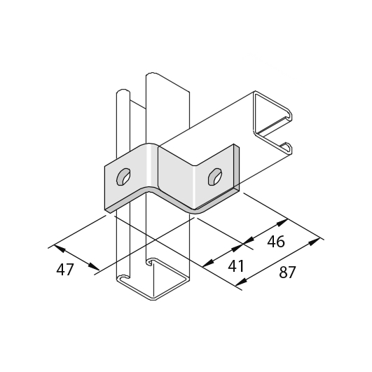 Элемент монтажный Z-образный P1347
