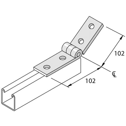 Элемент монтажный шарнирный P1354