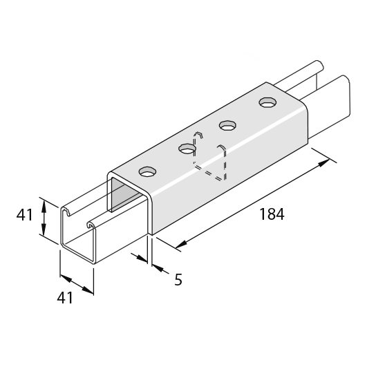 Элемент монтажный Z-образный P1377