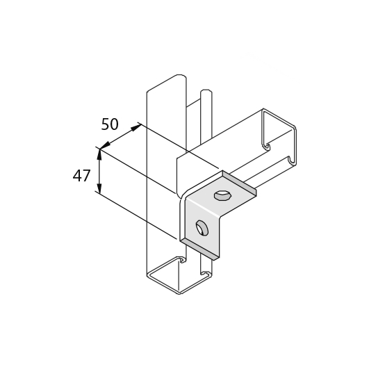 Элемент монтажный изогнутый I6P1026