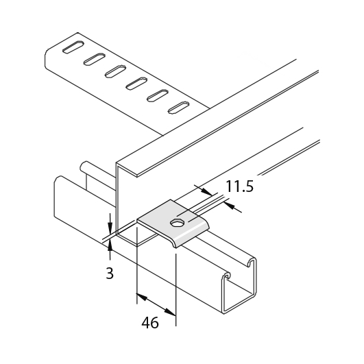 Зажим балочный P1386-S1