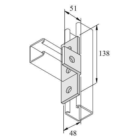 Элемент монтажный изогнутый I6P1033