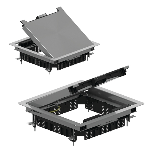 Лючок с откидной крышкой квадратный с кромкой KDVIRKV3