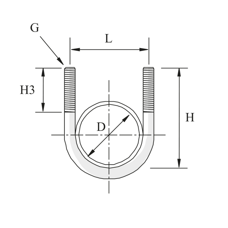 Болт U-образный P170