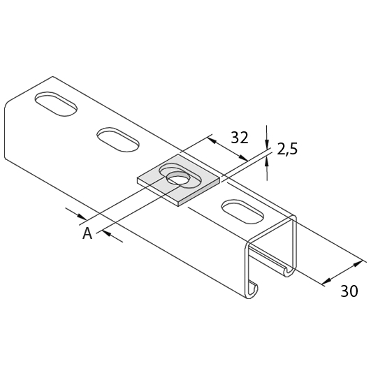 Элемент монтажный плоский I6P1063