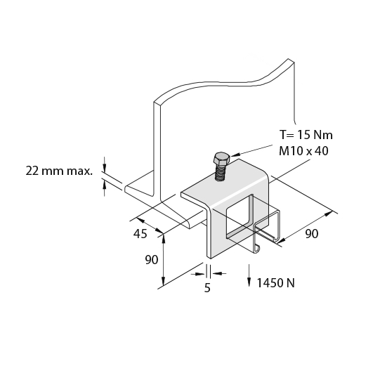 Зажим балочный P1796