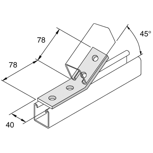 Элемент монтажный изогнутый I6P1074