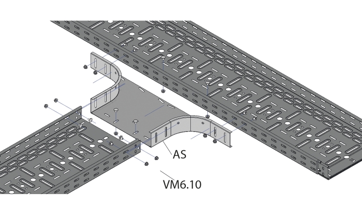 Ответвитель горизонтальный 90° AS