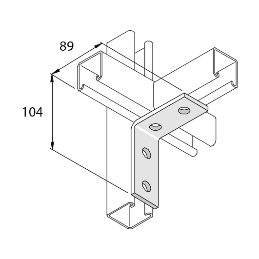 Элемент монтажный изогнутый I6P1325