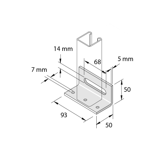 Элемент монтажный консольный P2072-S3