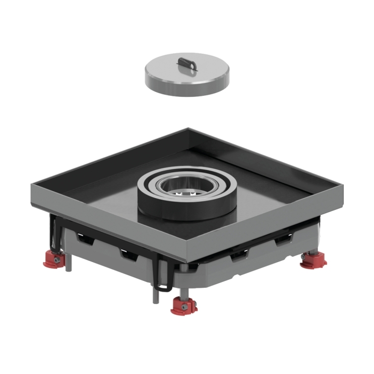 Лючок под плитку квадратный водонепроницаемый DVITWD3