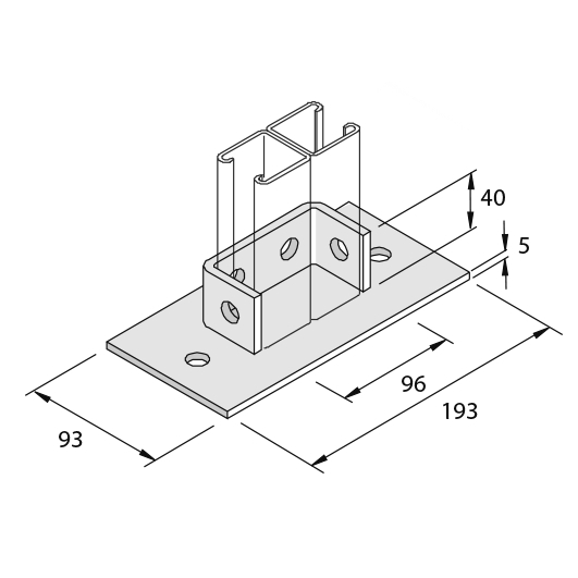 Элемент монтажный консольный P2073