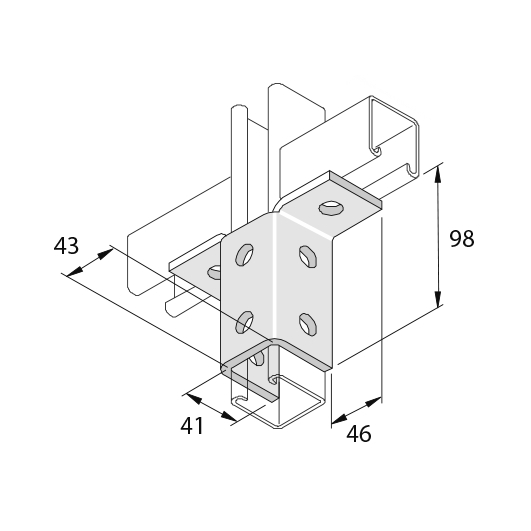 Элемент монтажный консольный P2346