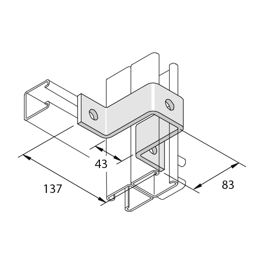 Элемент монтажный П-образный I6P1737