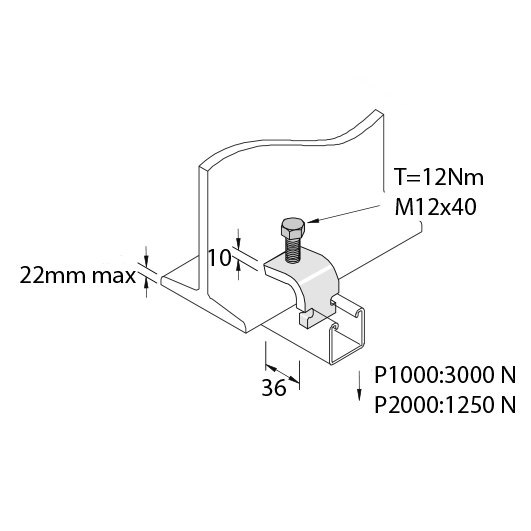 Зажим балочный P2489