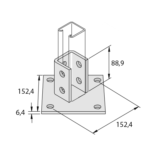 Элемент монтажный консольный I6P2072A