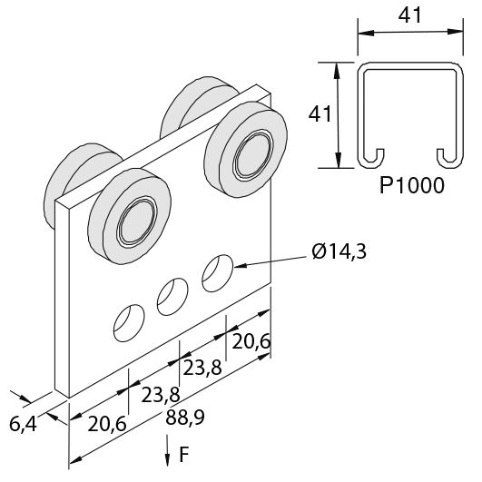 Каретка P2950