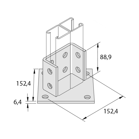 Элемент монтажный консольный I6P2073A