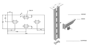 Стойка потолочная для больших нагрузок HDHSIZ