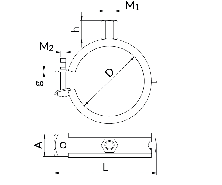Хомут  WESTA  со вкладышем BUKWE.R