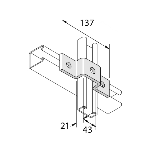 Элемент монтажный П-образный I6P4047