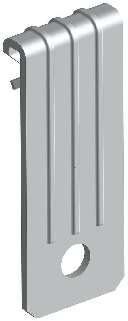 Вертикальный балочный зажим с отверстием  VTCL