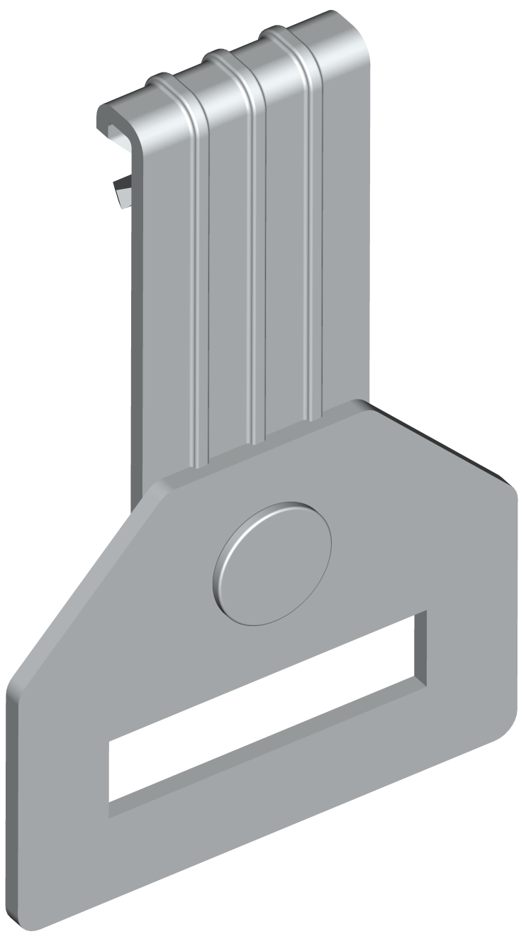 Вертикальный балочный зажим под перфоленту  VTCL P