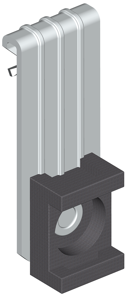 Вертикальный балочный зажим под нейлоновую стяжку  VTCL S