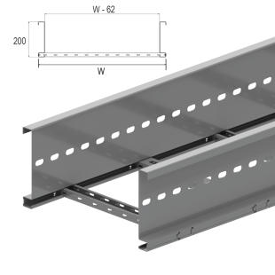 Кабельный лоток лестничного типа серии "WIDE SPAN" KLW