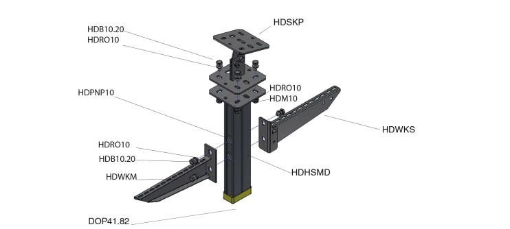 Опора выравнивающая регулируемая HDSKP