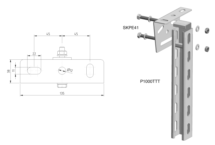 Суппорт регулируемый SKPE