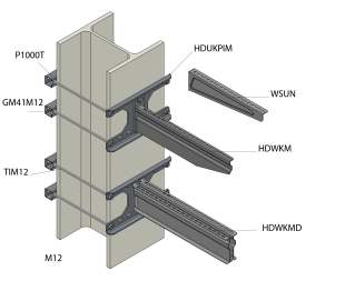 Адаптер универсальный для настенного монтажа HDUKPIM