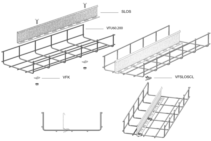 Перегородка для крепления болтами SLOS