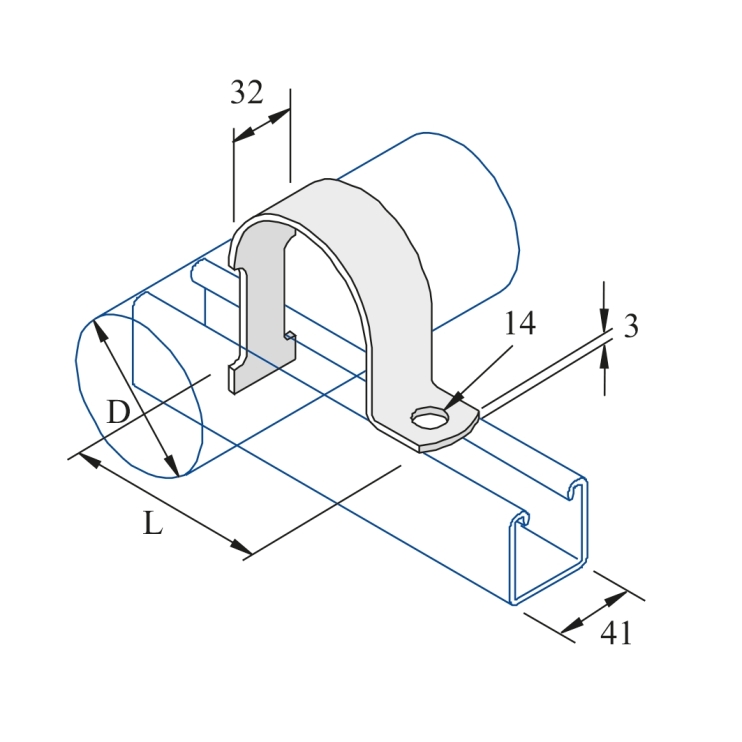 SS2 Хомут  SS2A