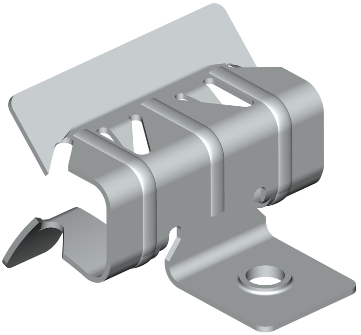 Балочный зажим с отгибом и резьбой  TCL G